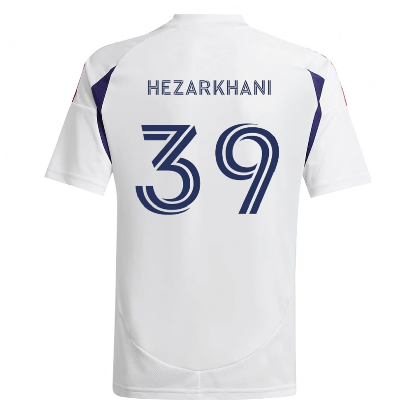 Danxen Kinder Aiden Hezarkhani #39 Königsblau Rot Braun Auswärtstrikot Trikot 2026/27 T-Shirt Schweiz