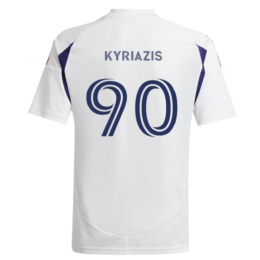 Danxen Kinder Konstantinos Kyriazis #90 Königsblau Rot Braun Auswärtstrikot Trikot 2026/27 T-Shirt Schweiz