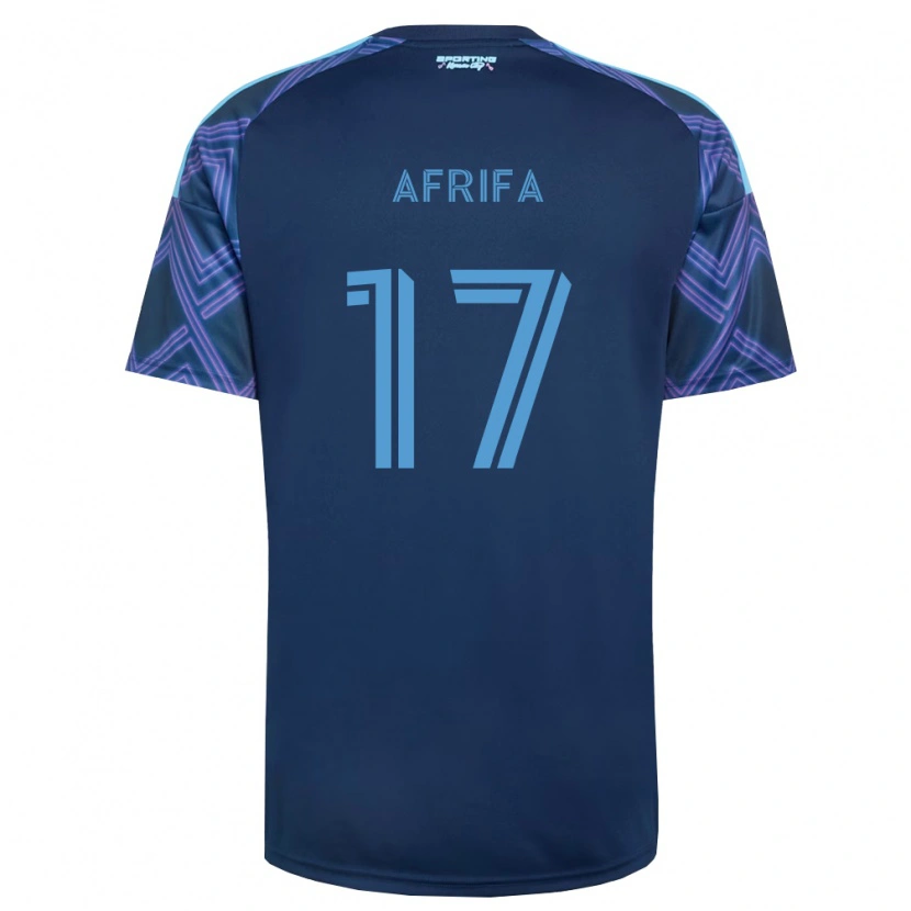 Danxen Kinder Stephen Afrifa #17 Königsblau Violett Auswärtstrikot Trikot 2026/27 T-Shirt Schweiz