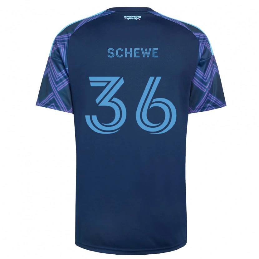 Danxen Kinder Ryan Schewe #36 Königsblau Violett Auswärtstrikot Trikot 2026/27 T-Shirt Schweiz