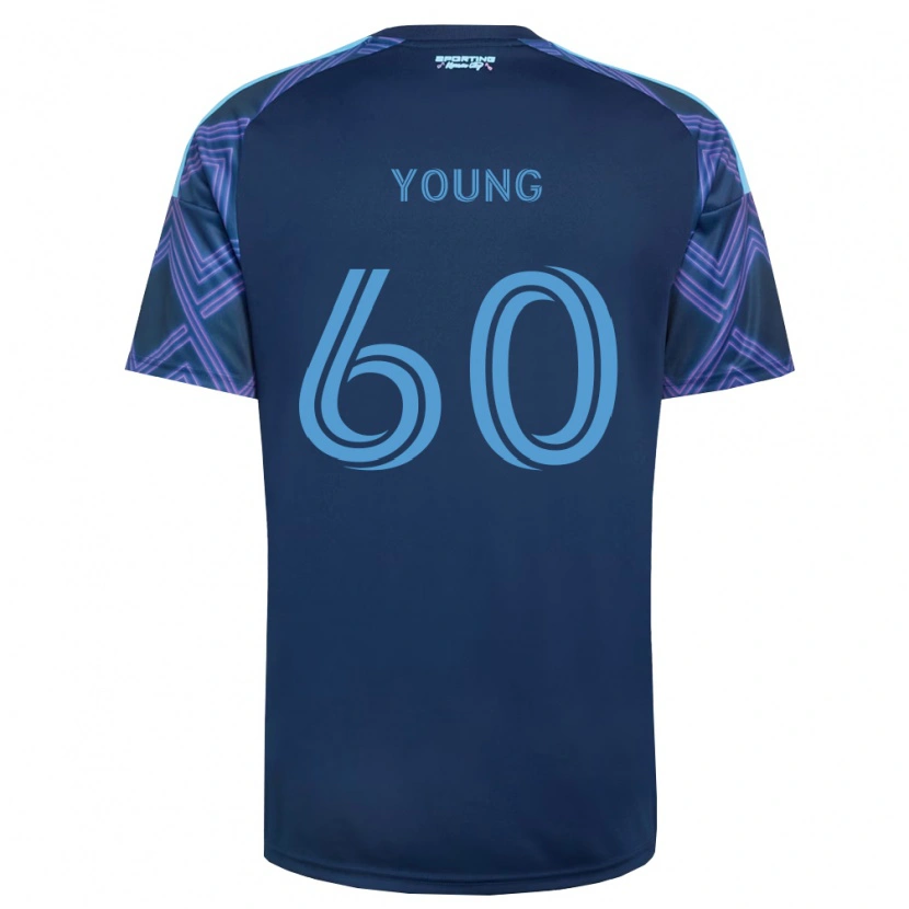Danxen Kinder Nate Young #60 Königsblau Violett Auswärtstrikot Trikot 2026/27 T-Shirt Schweiz
