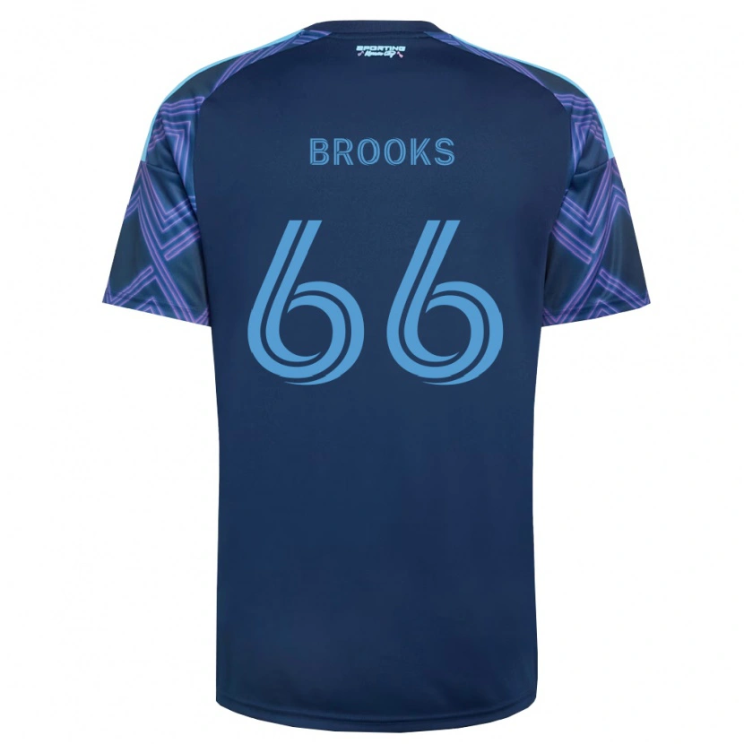 Danxen Kinder Edson Brooks #66 Königsblau Violett Auswärtstrikot Trikot 2026/27 T-Shirt Schweiz