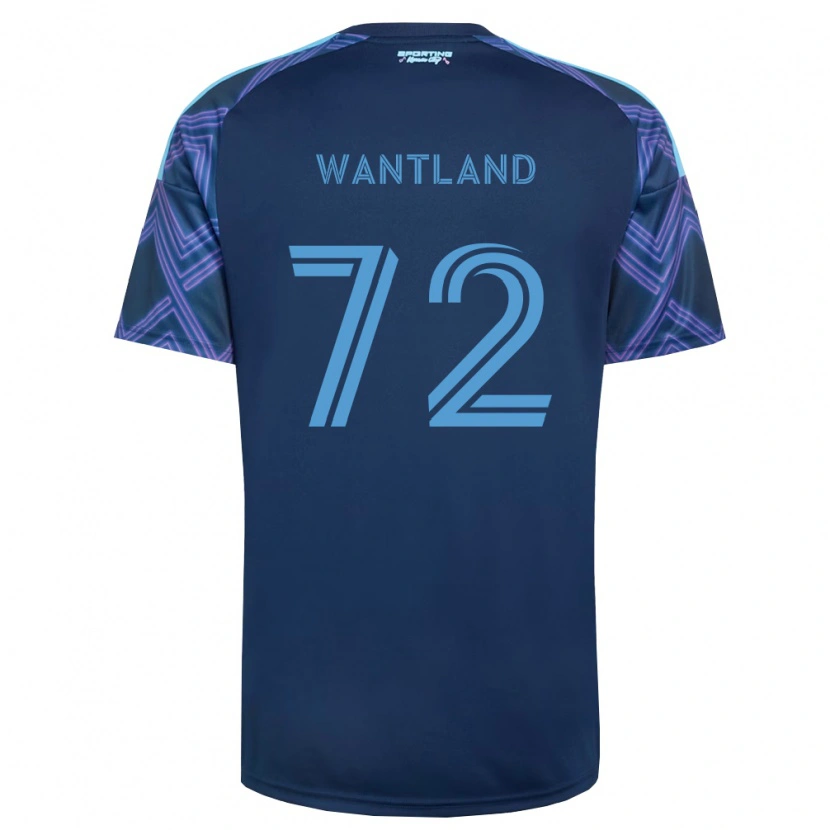 Danxen Kinder Zane Wantland #72 Königsblau Violett Auswärtstrikot Trikot 2026/27 T-Shirt Schweiz