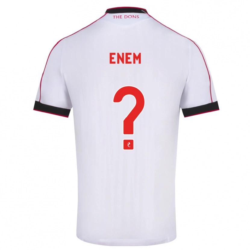 Danxen Kinder Victor Enem #0 Schwarz Rot Weiß Auswärtstrikot Trikot 2026/27 T-Shirt Schweiz