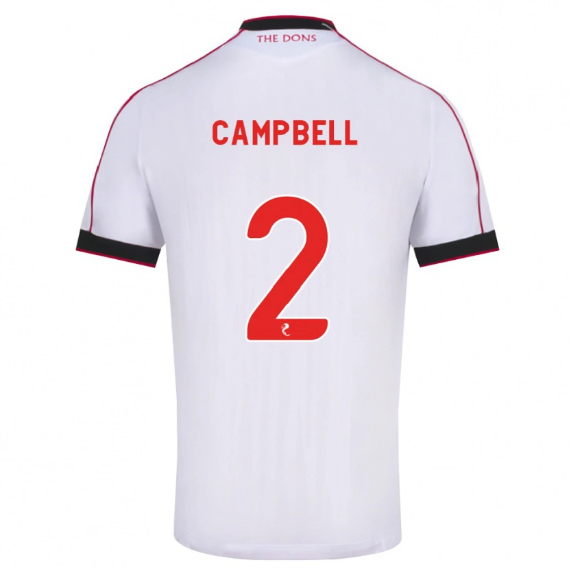 Danxen Kinder Loren Campbell #2 Schwarz Rot Weiß Auswärtstrikot Trikot 2026/27 T-Shirt Schweiz