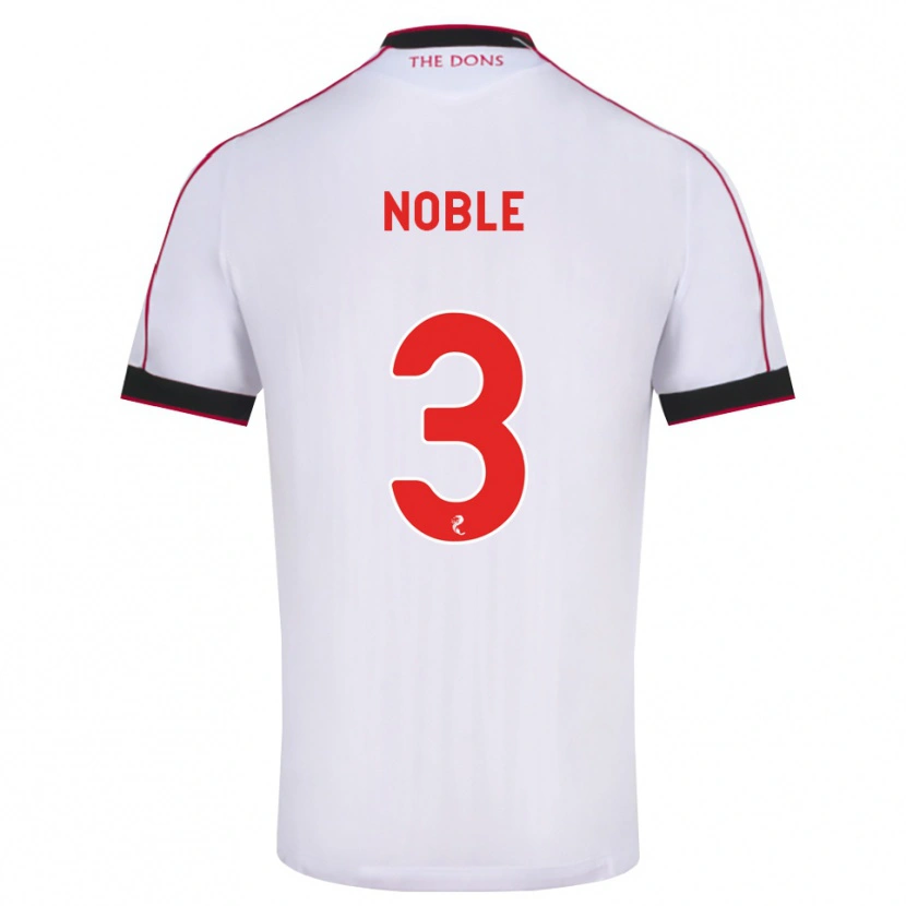 Danxen Kinder Niamh Noble #3 Schwarz Rot Weiß Auswärtstrikot Trikot 2026/27 T-Shirt Schweiz