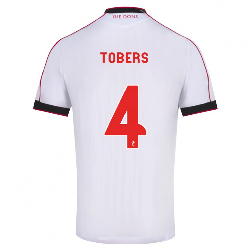 Danxen Kinder Kristers Tobers #4 Schwarz Rot Weiß Auswärtstrikot Trikot 2026/27 T-Shirt Schweiz