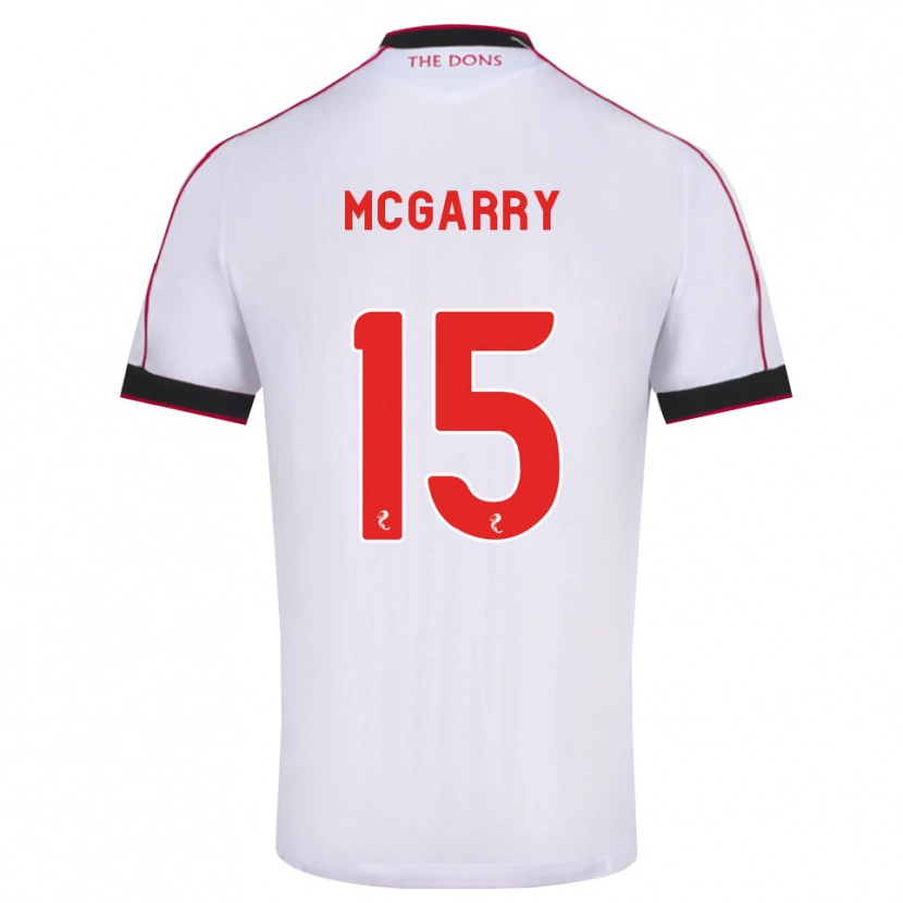 Danxen Kinder James Mcgarry #15 Schwarz Rot Weiß Auswärtstrikot Trikot 2026/27 T-Shirt Schweiz