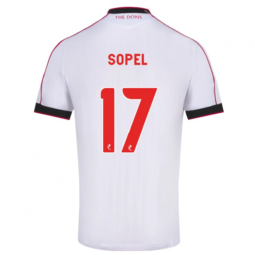 Danxen Kinder Nadia Sopel #17 Schwarz Rot Weiß Auswärtstrikot Trikot 2026/27 T-Shirt Schweiz