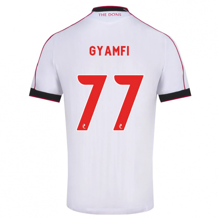 Danxen Kinder Emmanuel Gyamfi #77 Schwarz Rot Weiß Auswärtstrikot Trikot 2026/27 T-Shirt Schweiz