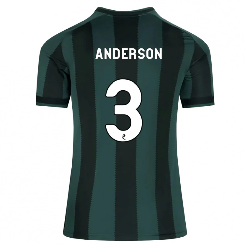 Danxen Kinder Matthew Anderson #3 Dunkles Schiefergrau Schwarz Auswärtstrikot Trikot 2026/27 T-Shirt Schweiz