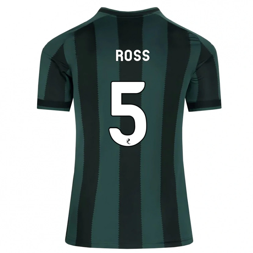 Danxen Kinder Natalie Ross #5 Dunkles Schiefergrau Schwarz Auswärtstrikot Trikot 2026/27 T-Shirt Schweiz