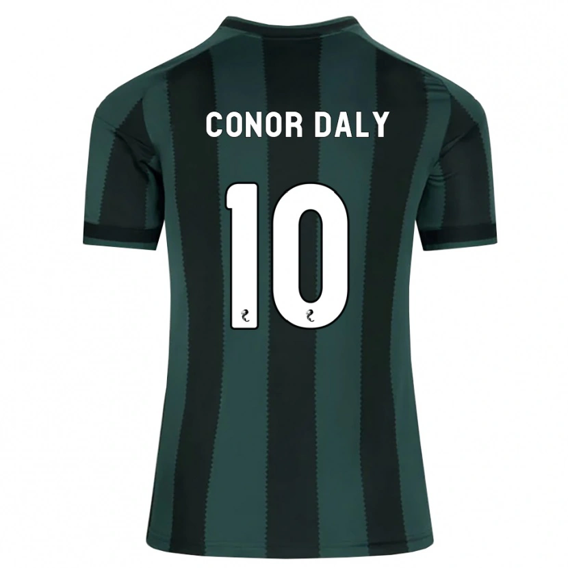 Danxen Kinder Conor Daly #10 Dunkles Schiefergrau Schwarz Auswärtstrikot Trikot 2026/27 T-Shirt Schweiz