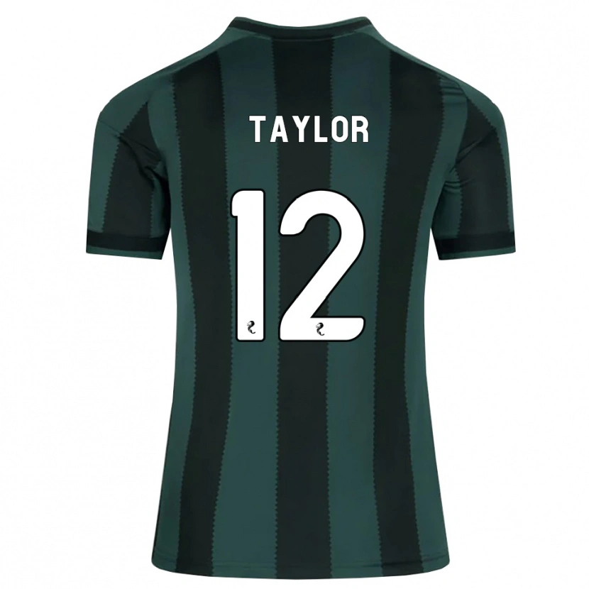 Danxen Kinder Aodhan Taylor #12 Dunkles Schiefergrau Schwarz Auswärtstrikot Trikot 2026/27 T-Shirt Schweiz