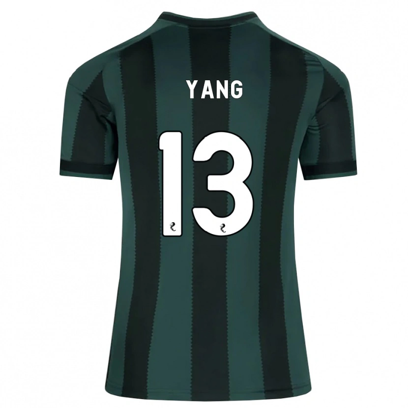 Danxen Kinder Hyun-Jun Yang #13 Dunkles Schiefergrau Schwarz Auswärtstrikot Trikot 2026/27 T-Shirt Schweiz
