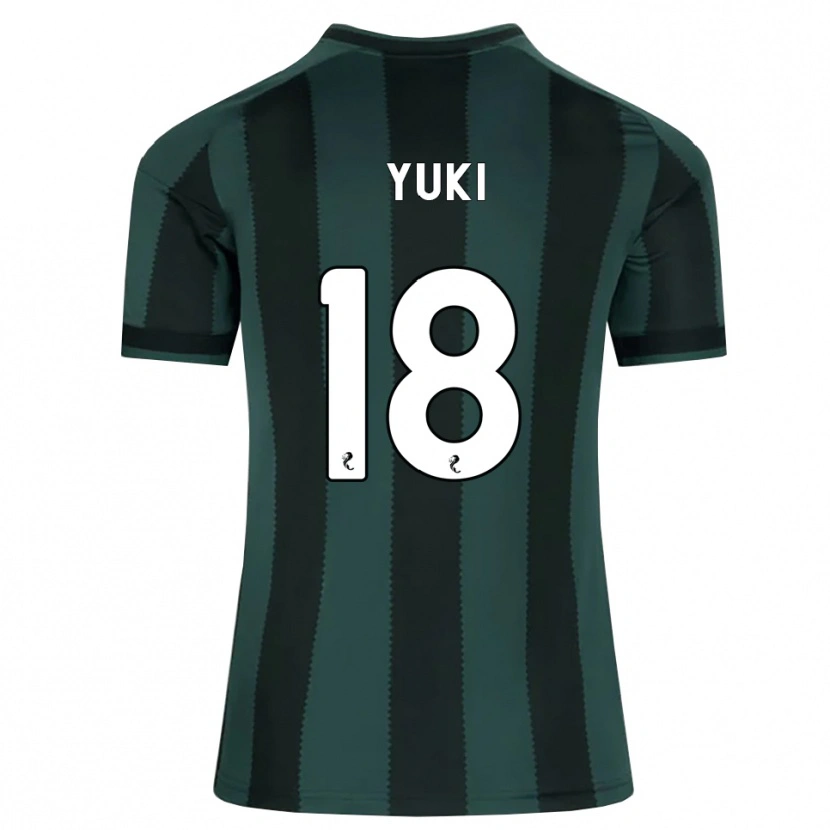 Danxen Kinder Yuki Kobayashi #18 Dunkles Schiefergrau Schwarz Auswärtstrikot Trikot 2026/27 T-Shirt Schweiz