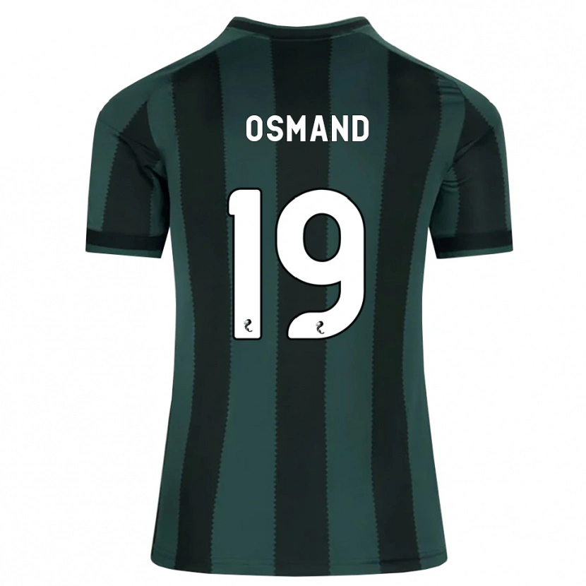Danxen Kinder Callum Osmand #19 Dunkles Schiefergrau Schwarz Auswärtstrikot Trikot 2026/27 T-Shirt Schweiz