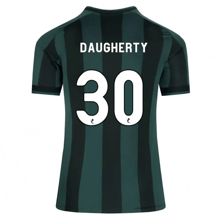 Danxen Kinder Kelsey Daugherty #30 Dunkles Schiefergrau Schwarz Auswärtstrikot Trikot 2026/27 T-Shirt Schweiz