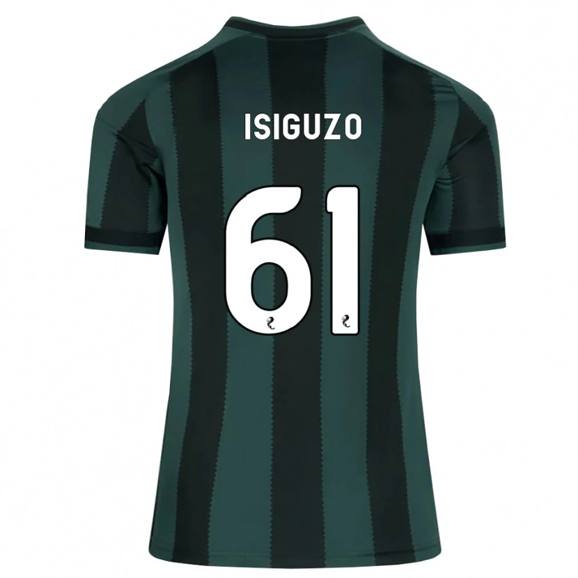 Danxen Kinder Samuel Isiguzo #61 Dunkles Schiefergrau Schwarz Auswärtstrikot Trikot 2026/27 T-Shirt Schweiz