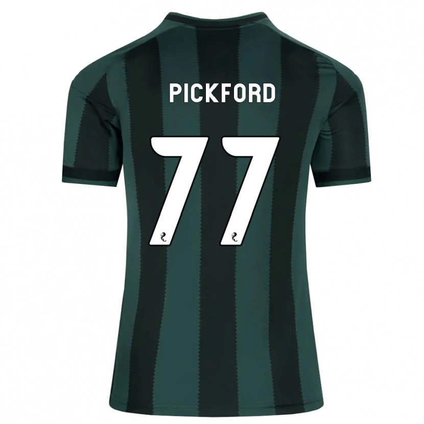 Danxen Kinder Tom Pickford #77 Dunkles Schiefergrau Schwarz Auswärtstrikot Trikot 2026/27 T-Shirt Schweiz