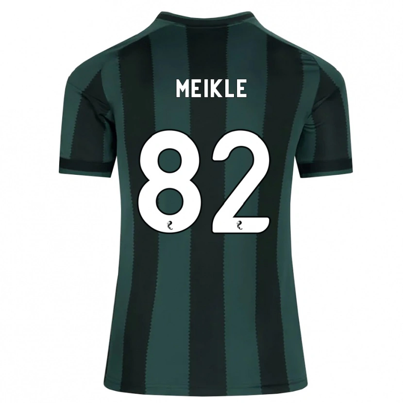 Danxen Kinder Jamie Meikle #82 Dunkles Schiefergrau Schwarz Auswärtstrikot Trikot 2026/27 T-Shirt Schweiz