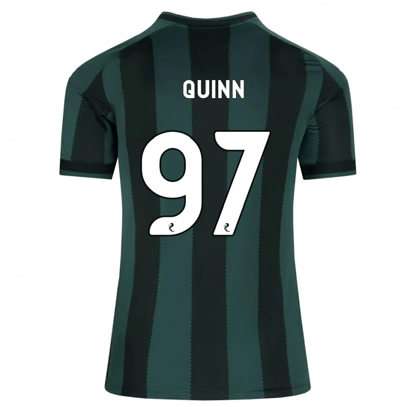 Danxen Kinder Ben Quinn #97 Dunkles Schiefergrau Schwarz Auswärtstrikot Trikot 2026/27 T-Shirt Schweiz