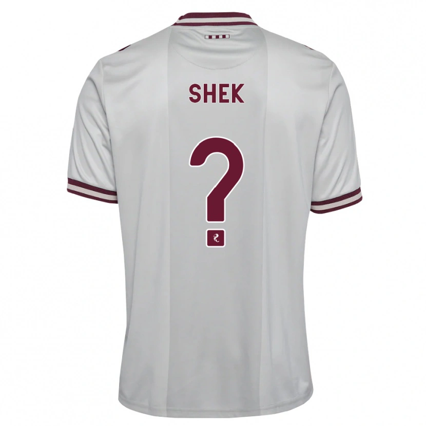 Danxen Kinder Cayden Shek #0 Weiß Burgunder Auswärtstrikot Trikot 2026/27 T-Shirt Schweiz