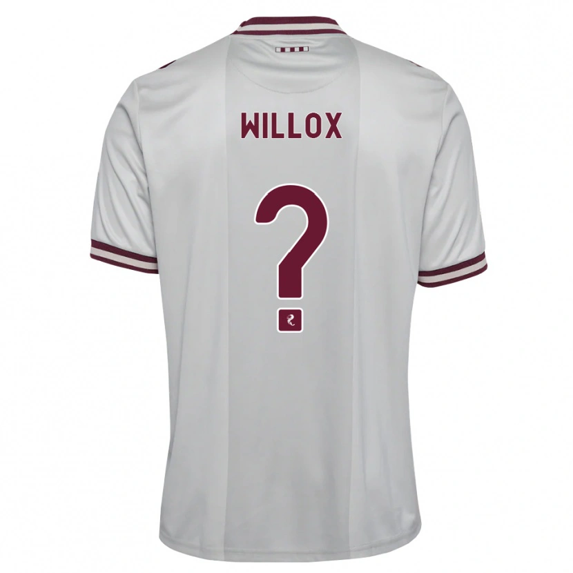 Danxen Kinder Harry Willox #0 Weiß Burgunder Auswärtstrikot Trikot 2026/27 T-Shirt Schweiz