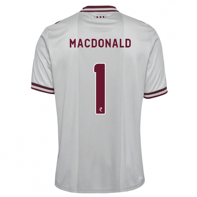 Danxen Kinder Jamie Macdonald #1 Weiß Burgunder Auswärtstrikot Trikot 2026/27 T-Shirt Schweiz
