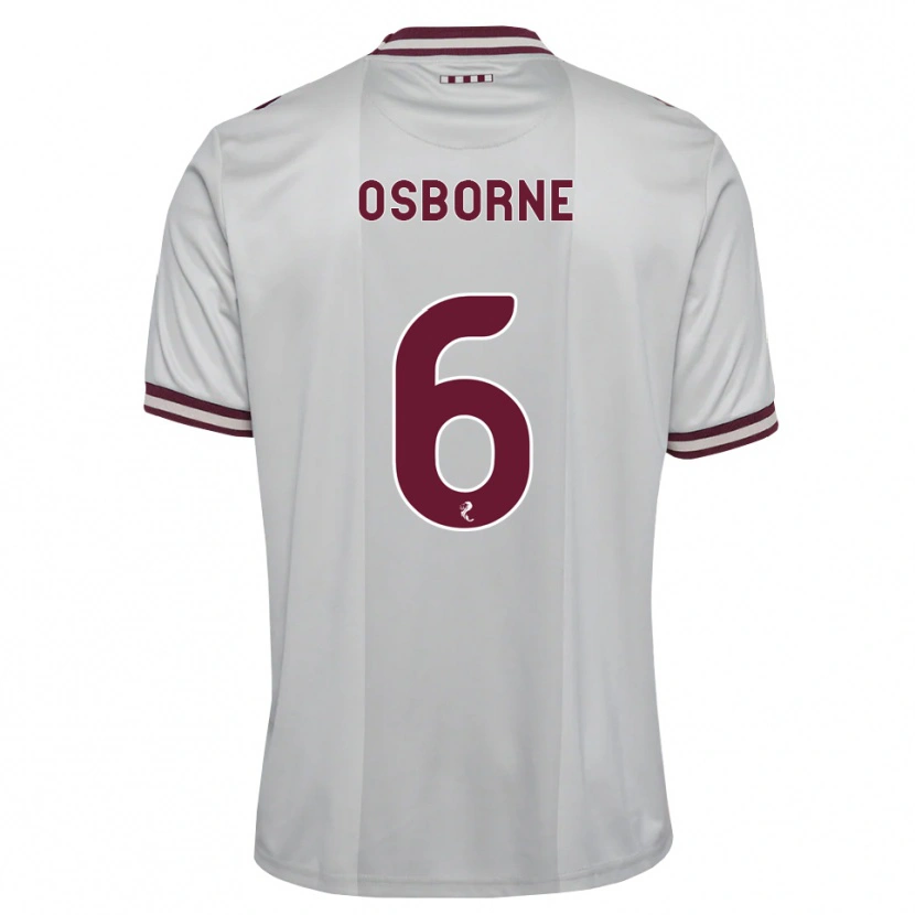 Danxen Kinder Alfie Osborne #6 Weiß Burgunder Auswärtstrikot Trikot 2026/27 T-Shirt Schweiz