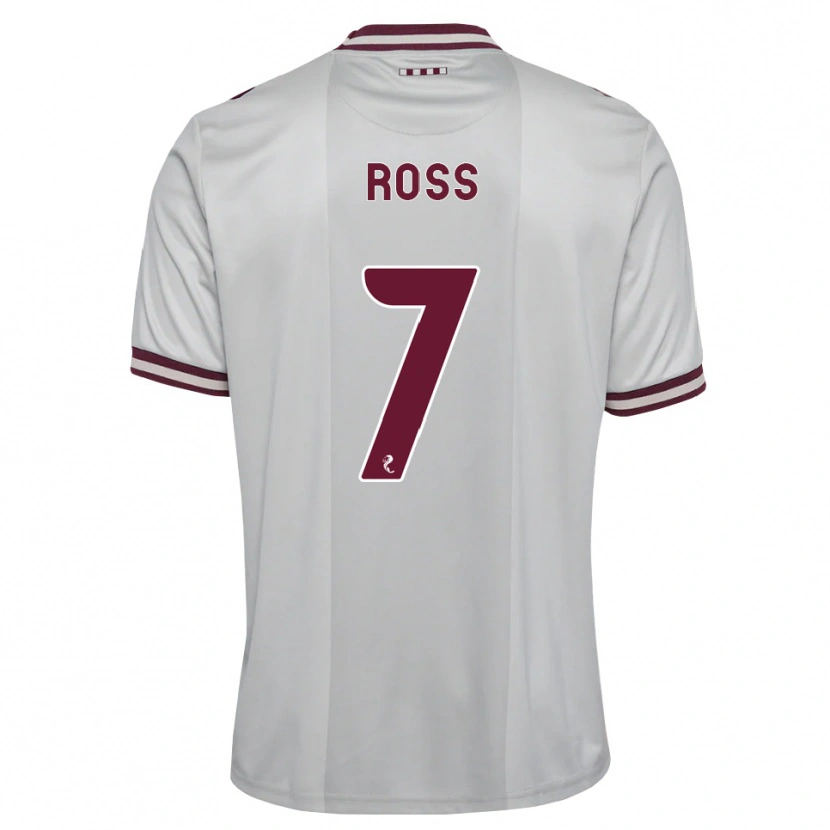 Danxen Kinder Mackenzie Ross #7 Weiß Burgunder Auswärtstrikot Trikot 2026/27 T-Shirt Schweiz