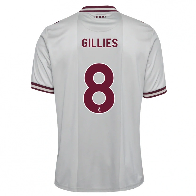 Danxen Kinder Matthew Gillies #8 Weiß Burgunder Auswärtstrikot Trikot 2026/27 T-Shirt Schweiz