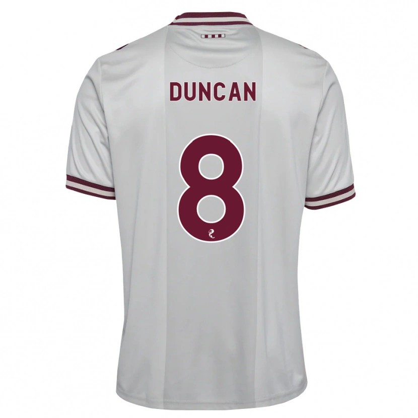 Danxen Kinder Ryan Duncan #8 Weiß Burgunder Auswärtstrikot Trikot 2026/27 T-Shirt Schweiz