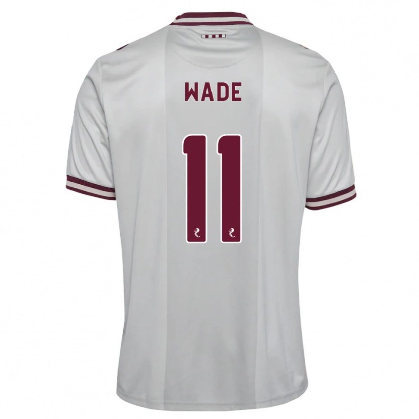 Danxen Kinder Lauren Wade #11 Weiß Burgunder Auswärtstrikot Trikot 2026/27 T-Shirt Schweiz