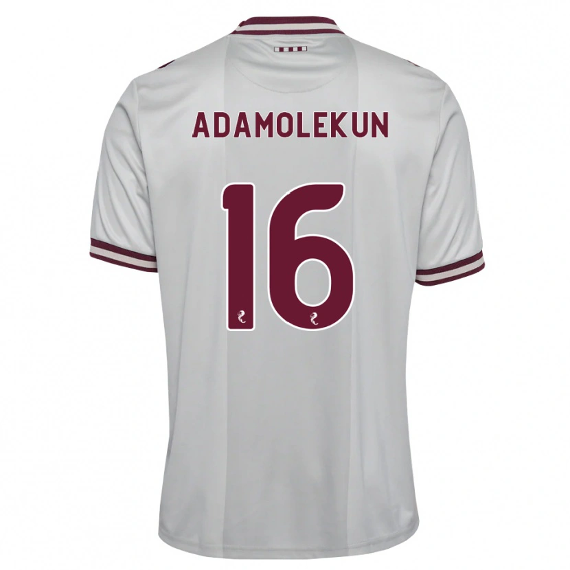 Danxen Kinder Olufolasade Adamolekun #16 Weiß Burgunder Auswärtstrikot Trikot 2026/27 T-Shirt Schweiz