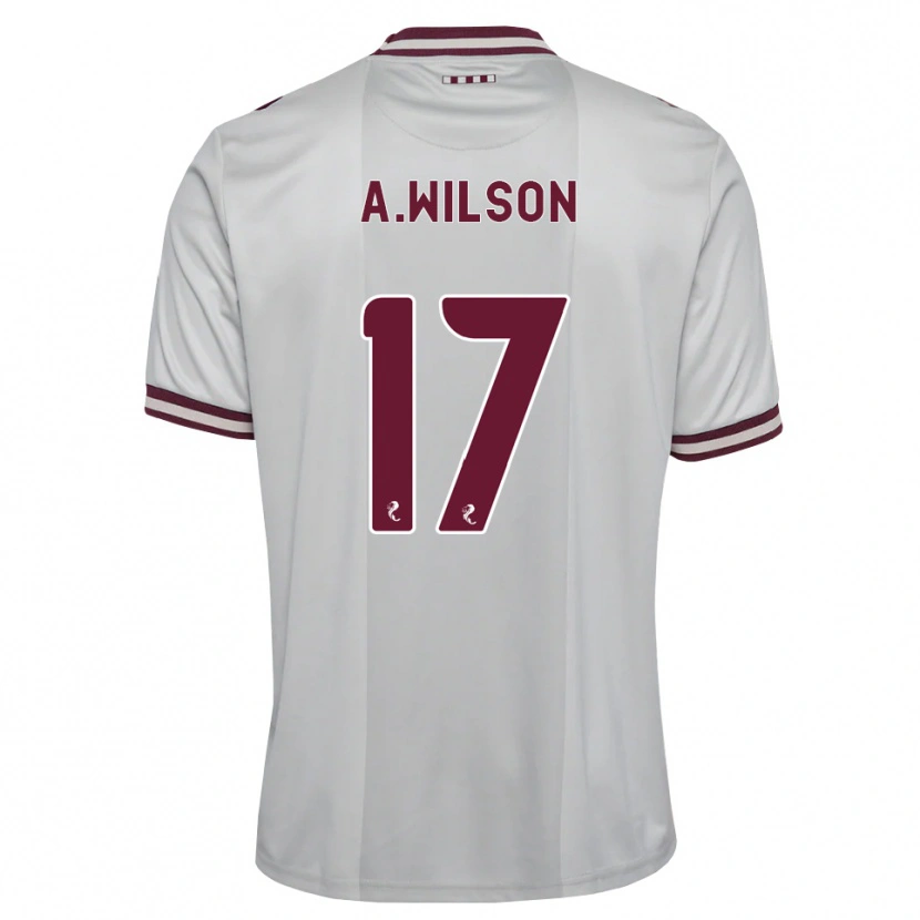 Danxen Kinder Alfie Wilson #17 Weiß Burgunder Auswärtstrikot Trikot 2026/27 T-Shirt Schweiz