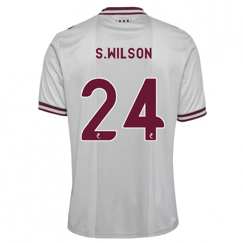 Danxen Kinder Stanley Wilson #24 Weiß Burgunder Auswärtstrikot Trikot 2026/27 T-Shirt Schweiz