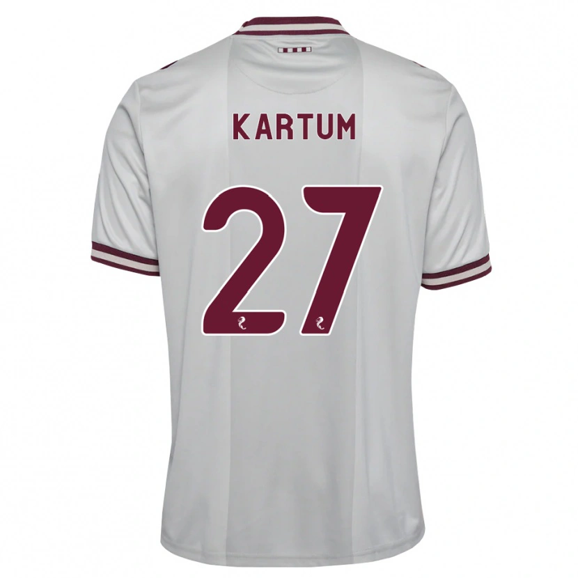 Danxen Kinder Sander Kartum #27 Weiß Burgunder Auswärtstrikot Trikot 2026/27 T-Shirt Schweiz