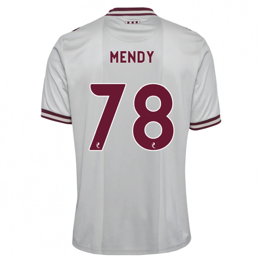 Danxen Kinder Laurent Mendy #78 Weiß Burgunder Auswärtstrikot Trikot 2026/27 T-Shirt Schweiz