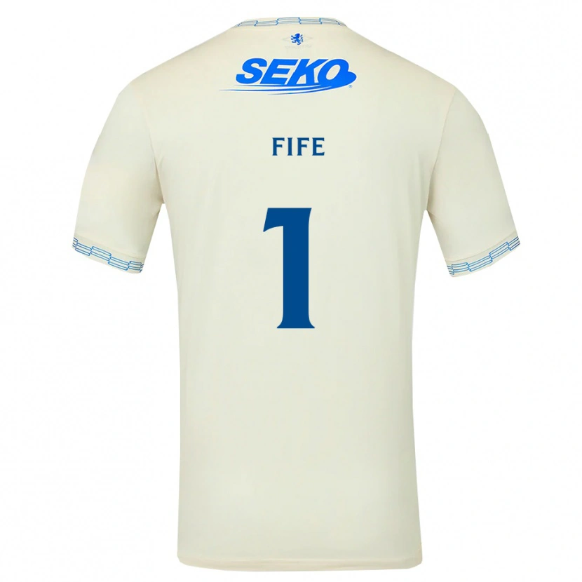 Danxen Kinder Jenna Fife #1 Tiefseeblau Weiß Auswärtstrikot Trikot 2026/27 T-Shirt Schweiz