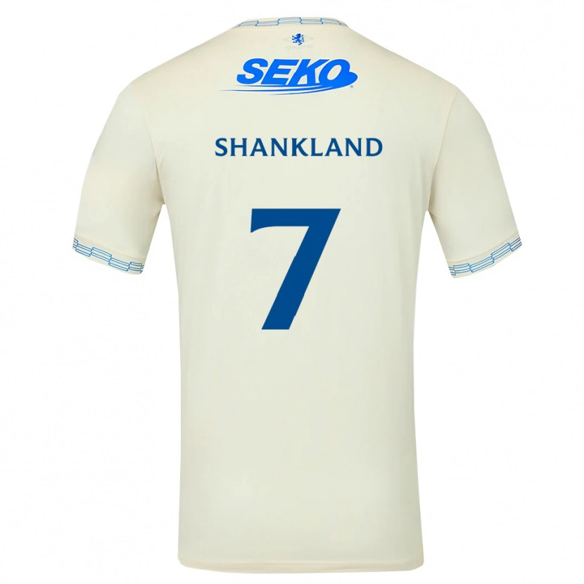 Danxen Kinder Lawrence Shankland #7 Tiefseeblau Weiß Auswärtstrikot Trikot 2026/27 T-Shirt Schweiz