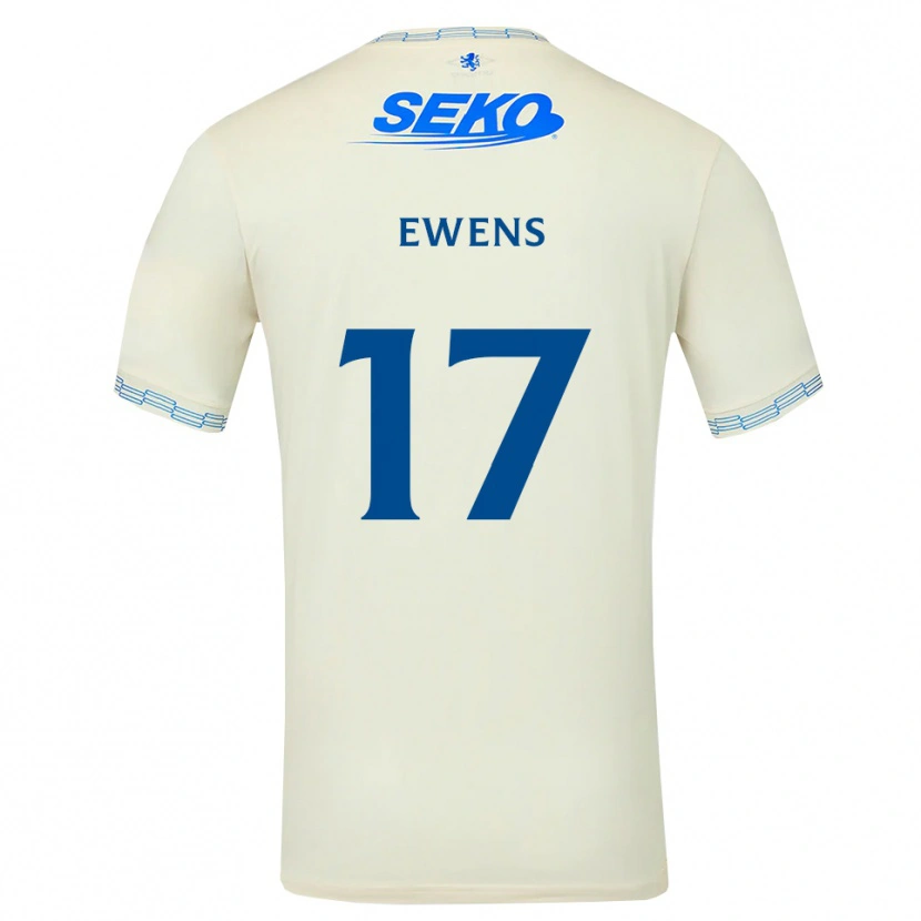 Danxen Kinder Sarah Ewens #17 Tiefseeblau Weiß Auswärtstrikot Trikot 2026/27 T-Shirt Schweiz