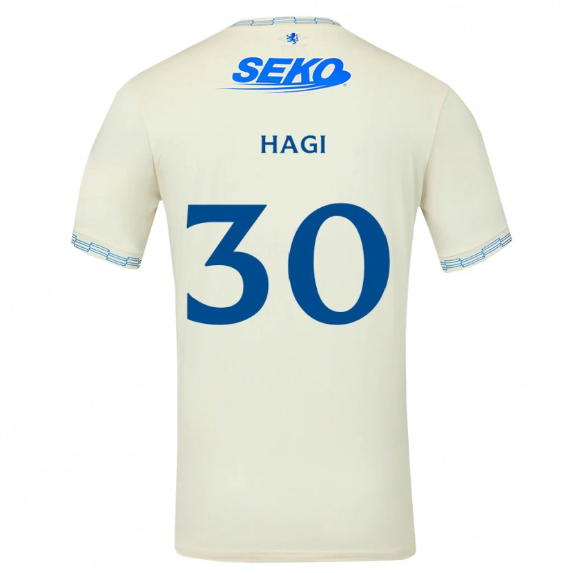 Danxen Kinder Ianis Hagi #30 Tiefseeblau Weiß Auswärtstrikot Trikot 2026/27 T-Shirt Schweiz