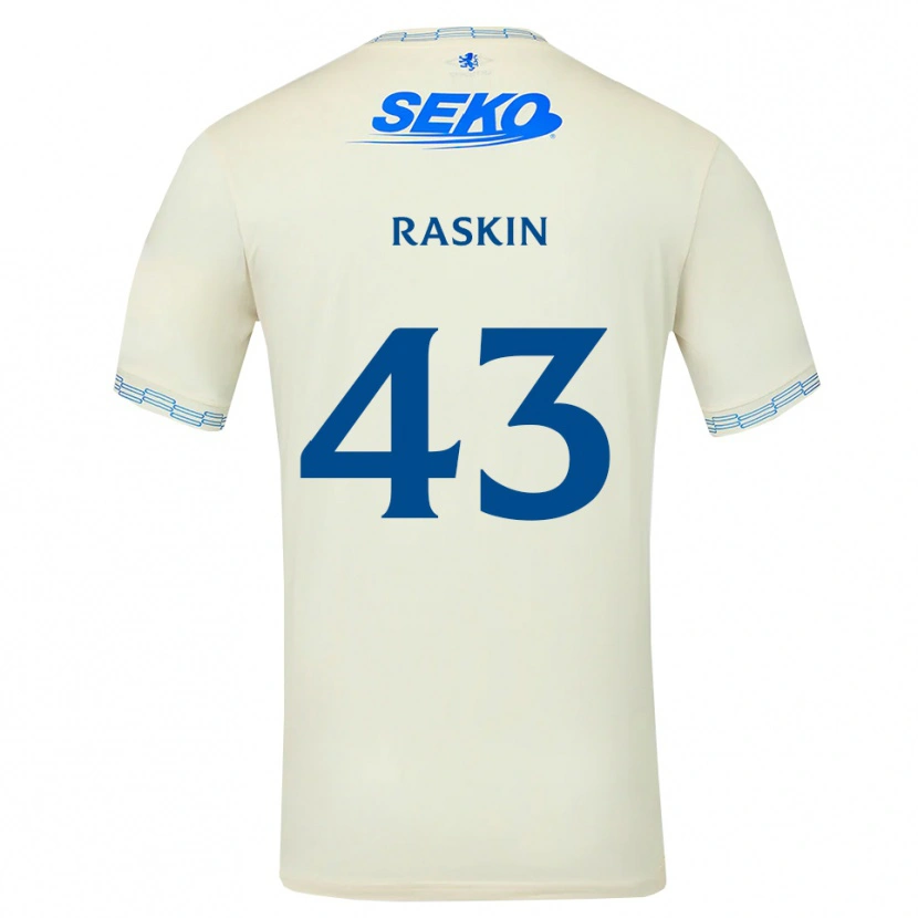 Danxen Kinder Nicolas Raskin #43 Tiefseeblau Weiß Auswärtstrikot Trikot 2026/27 T-Shirt Schweiz