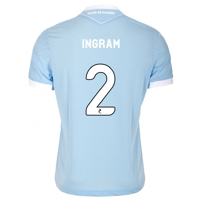 Danxen Kinder Ethan Ingram #2 Himmelblau Weiß Auswärtstrikot Trikot 2026/27 T-Shirt Schweiz