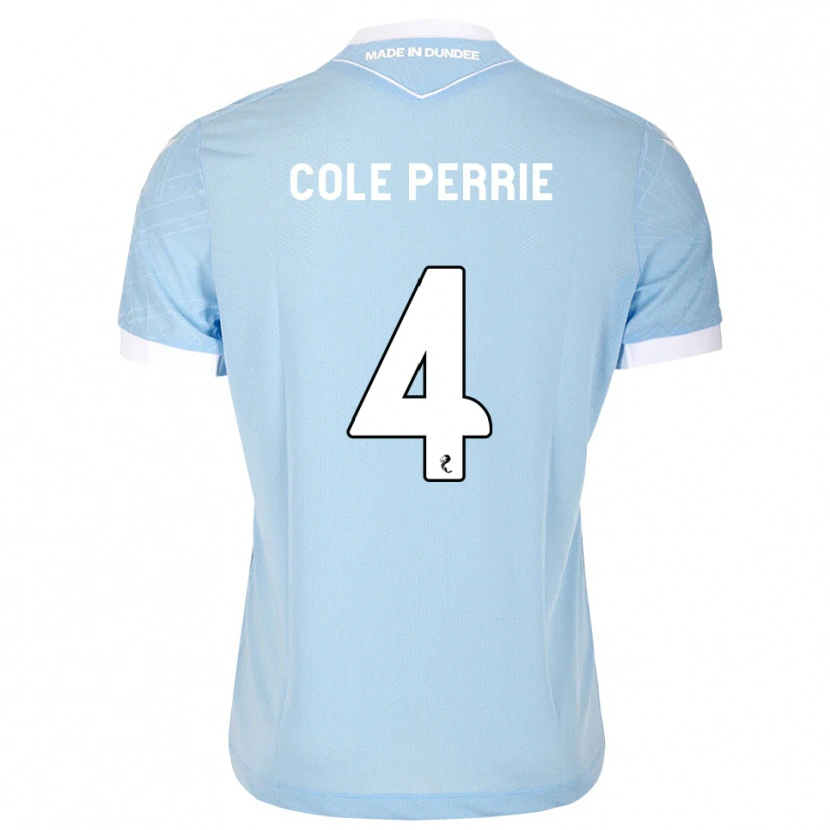 Danxen Kinder Cole Perrie #4 Himmelblau Weiß Auswärtstrikot Trikot 2026/27 T-Shirt Schweiz