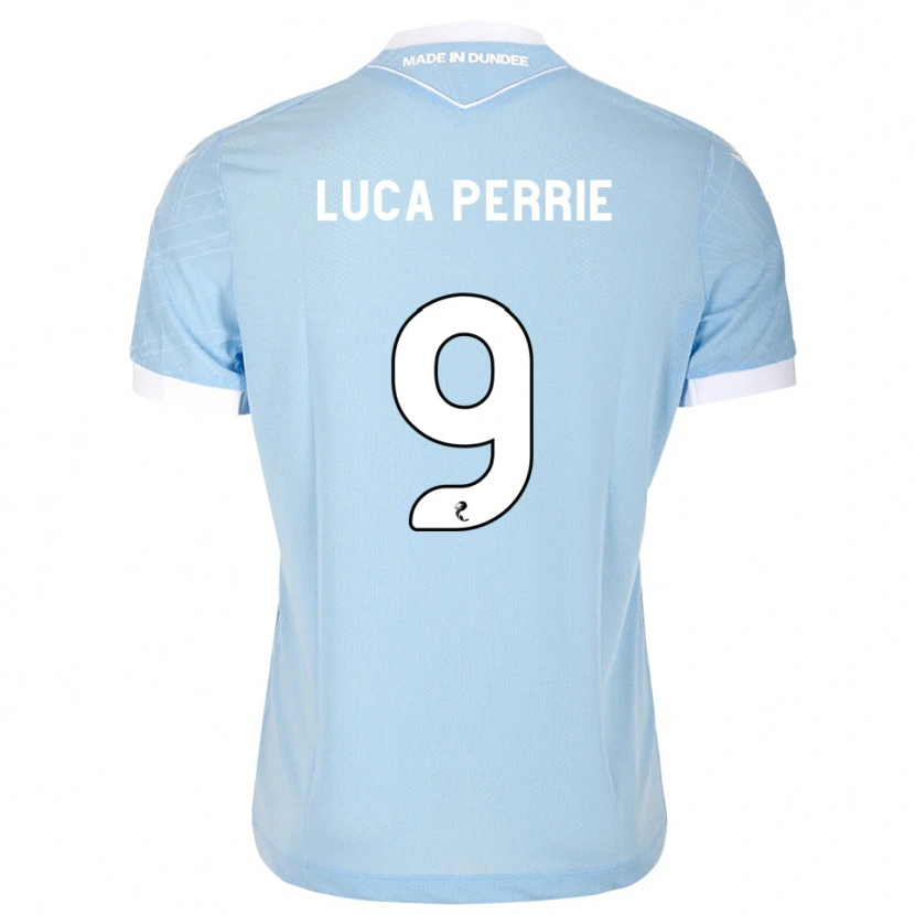 Danxen Kinder Luca Perrie #9 Himmelblau Weiß Auswärtstrikot Trikot 2026/27 T-Shirt Schweiz