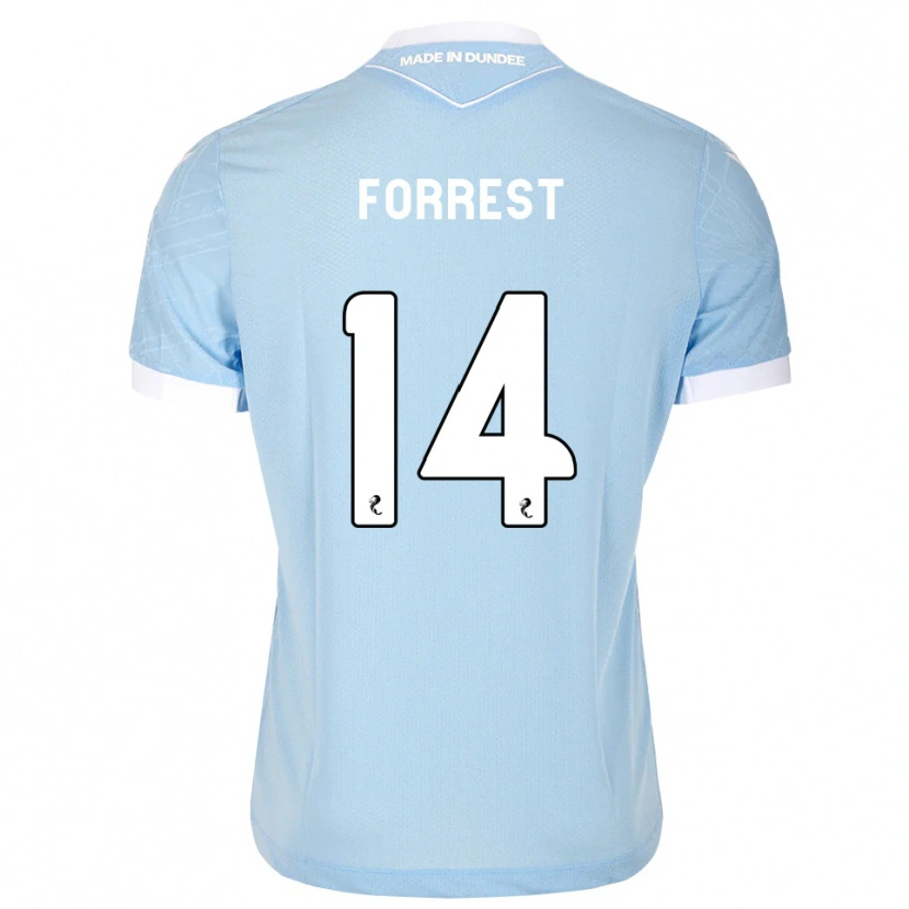 Danxen Kinder Alan Forrest #14 Himmelblau Weiß Auswärtstrikot Trikot 2026/27 T-Shirt Schweiz