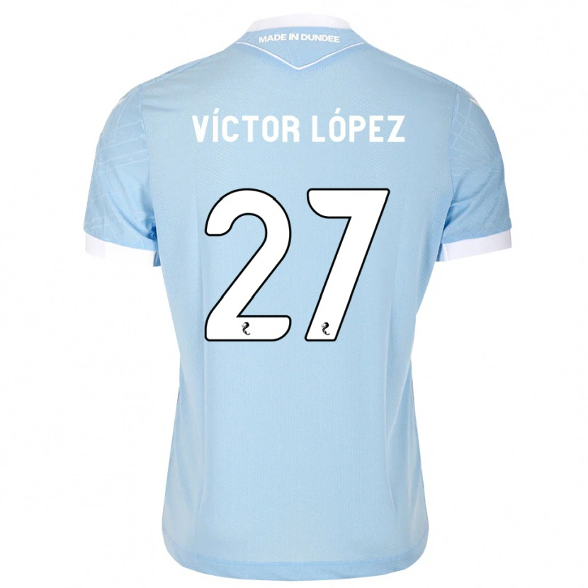 Danxen Kinder Victor Lopez #27 Himmelblau Weiß Auswärtstrikot Trikot 2026/27 T-Shirt Schweiz