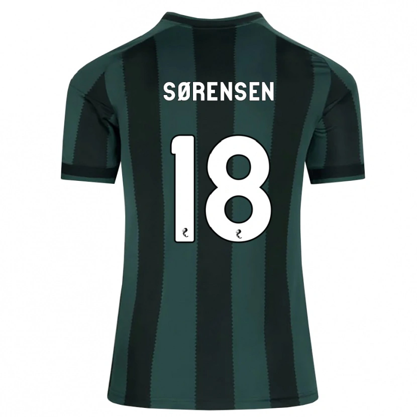 Danxen Kinder Oliver Sørensen #18 Dunkles Schiefergrau Schwarz Auswärtstrikot Trikot 2026/27 T-Shirt Schweiz